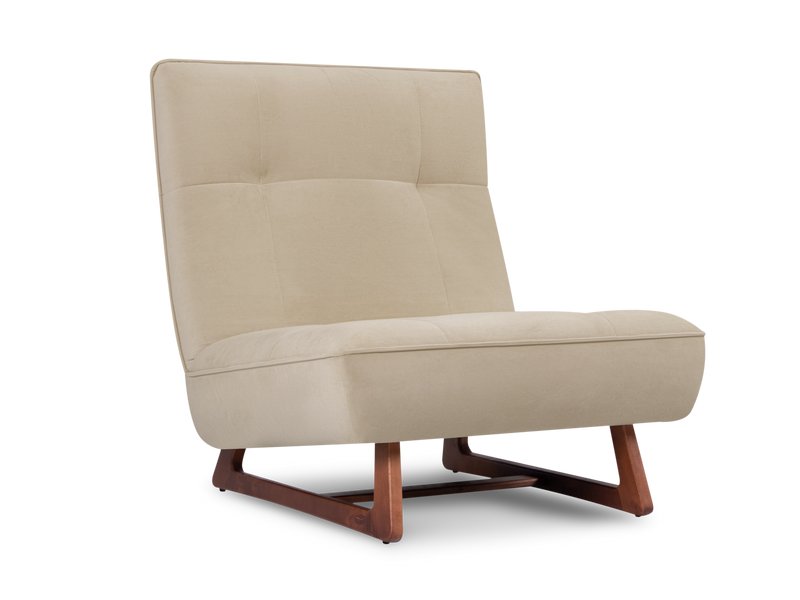 Кресло Рибс Velvet Beige